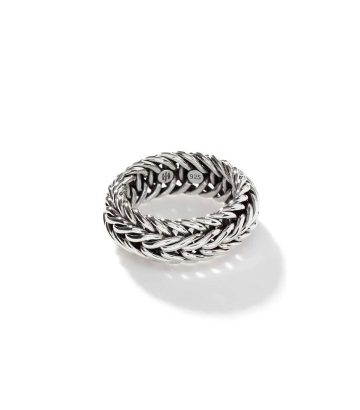 Kami Chain Band Ring, Sterling Silver